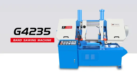Sega a nastro orizzontale per taglio metalli a doppia colonna Gh4235